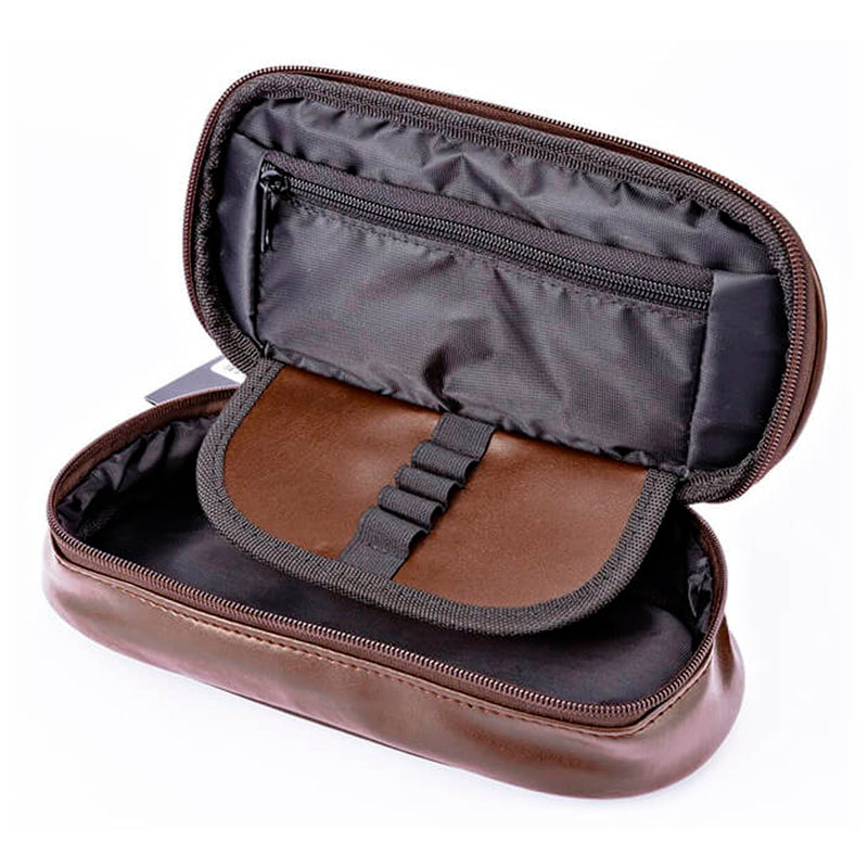 Bback Suni Deri Hazneli Kahve Unisex Kalemlik