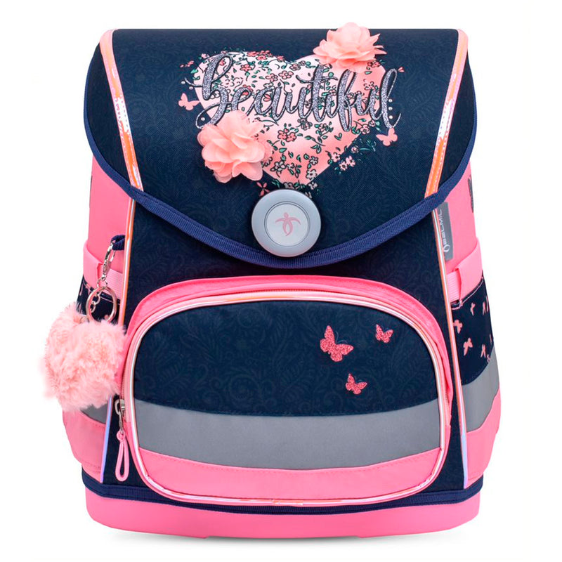 Belmil Beatiful Flowers Ergonomik Mıknatıslı Kız Çocuk İlkokul Çantası