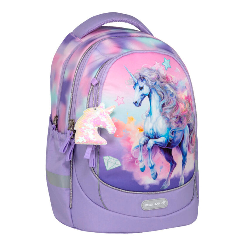 Belmil Bright Rainbow Unicorn Ergonomik Kız Çocuk İlkokul Sırt Çantası