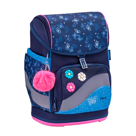 Belmil Flower Jeans Chic Ergonomik Mıknatıslı Okul Çantası 405-51/P/7