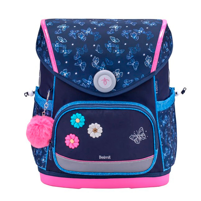 Belmil Flowers Jeans Chic Ergonomik Mıknatıslı Okul Çantası 405-41/P/7