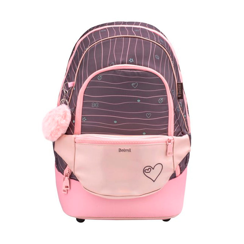 Belmil Mint Love Chic Nane Yeşili 2 in 1 Ergonomik Kız Çocuk İlkokul Çantası