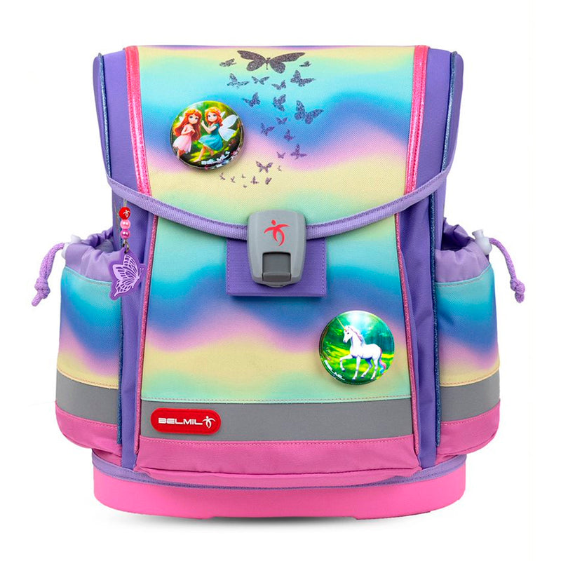 Belmil Rainbow Ombre Ergonomik Mıknatıslı Kız Çocuk İlkokul Çantası