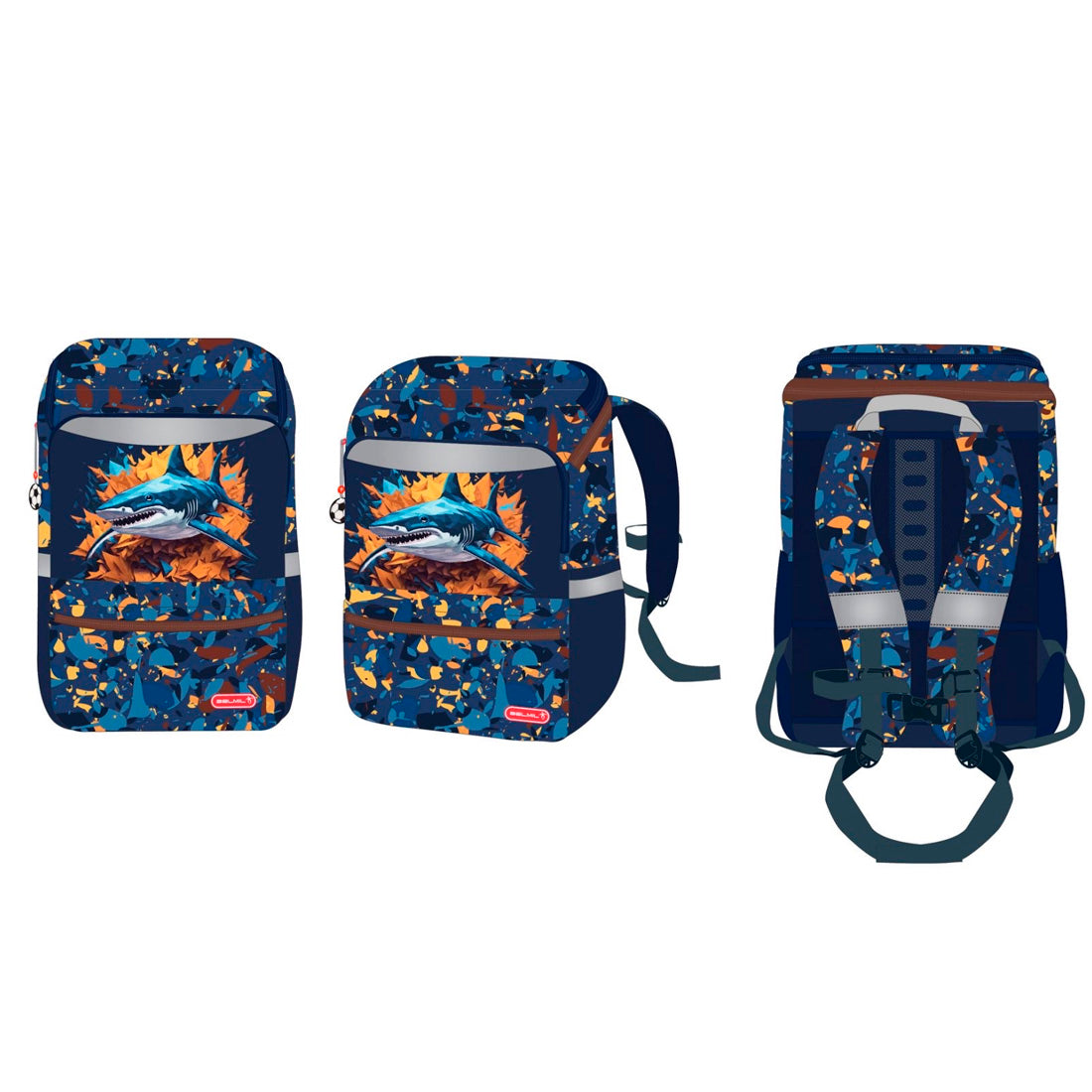 Belmil Shark Ergonomik Okul Çantası 405-79