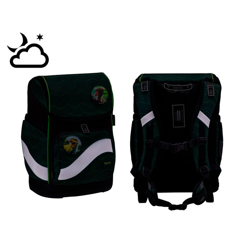 Belmil Waves Yeşil Ergonomik Mıknatıslı Erkek Çocuk İlkokul Çantası