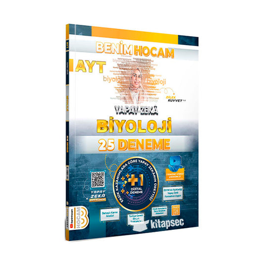 Benim Hocam Yayınları 2024 AYT Yapay Zeka Biyoloji 25 Deneme