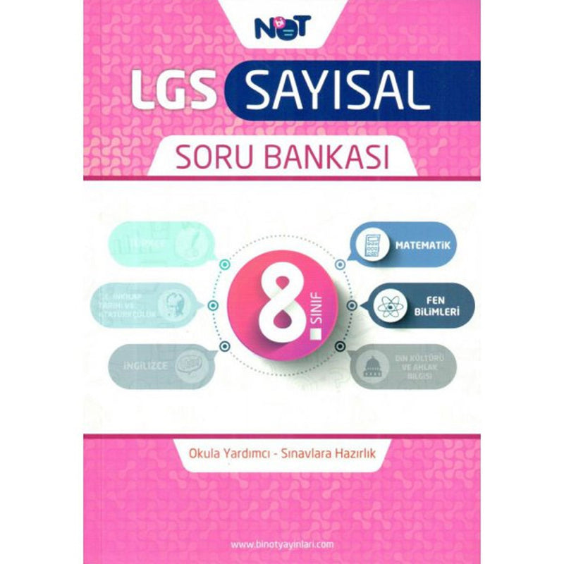 Bi Not Yayın 8.Sınıf Tüm Dersler Sayısal Soru Bankası