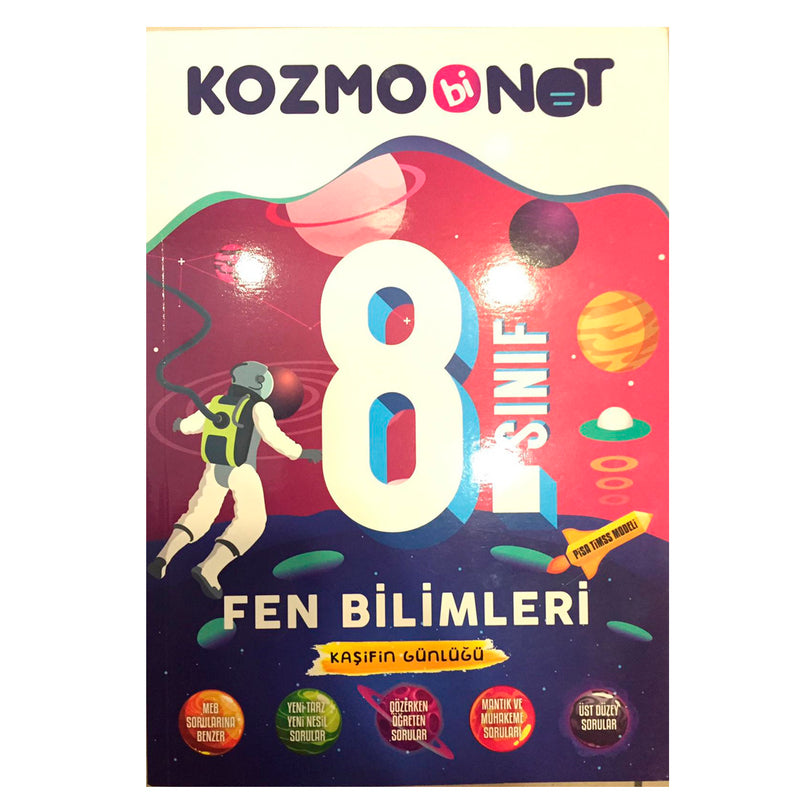 Bi Not Yayınları 8. Sınıf Fen Bilimleri Kozmobinot Konu Anlatımlı Soru Bankası