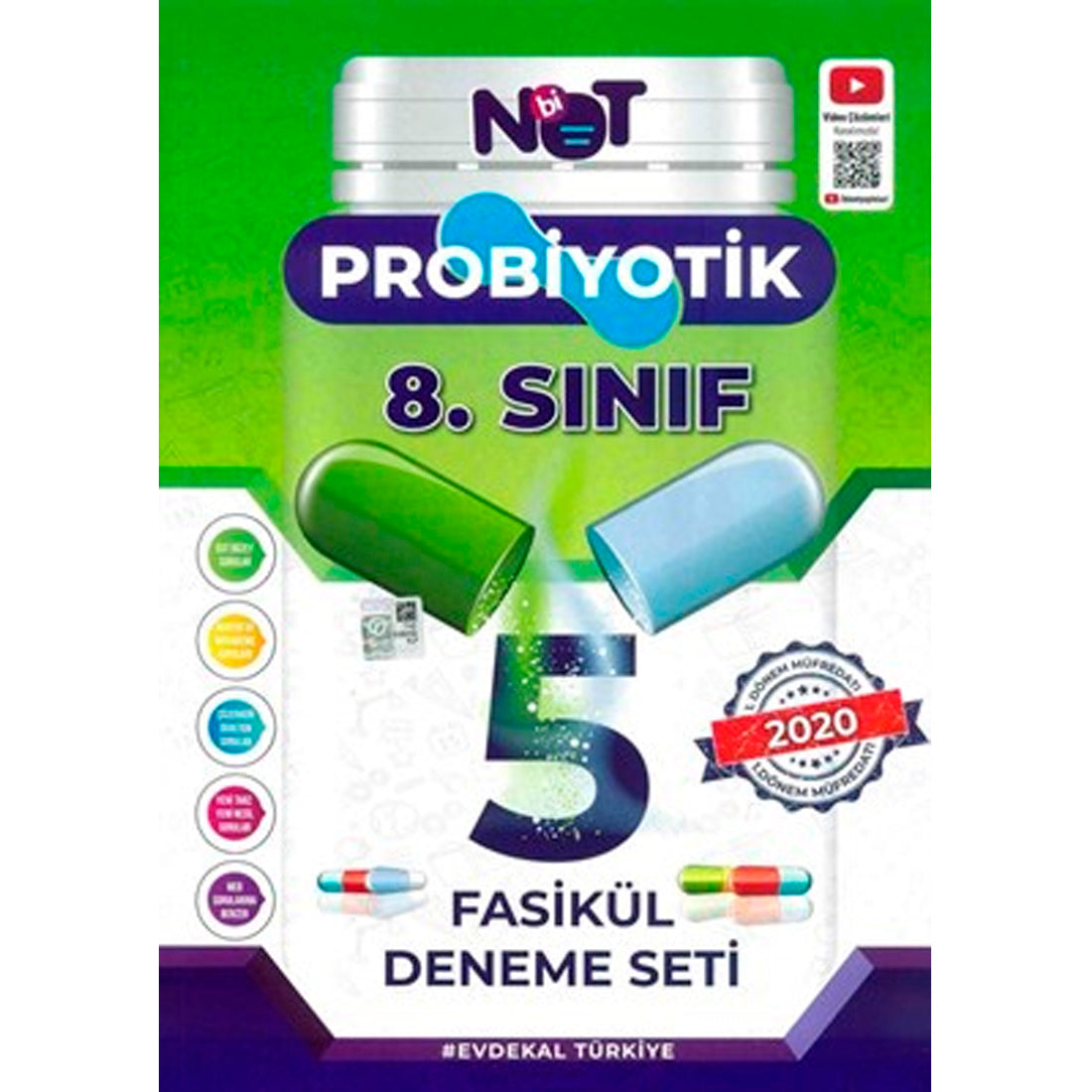 Bi Not Yayınları 8. Sınıf LGS 1. Dönem Probiyotik 5 Fasikül Deneme Set