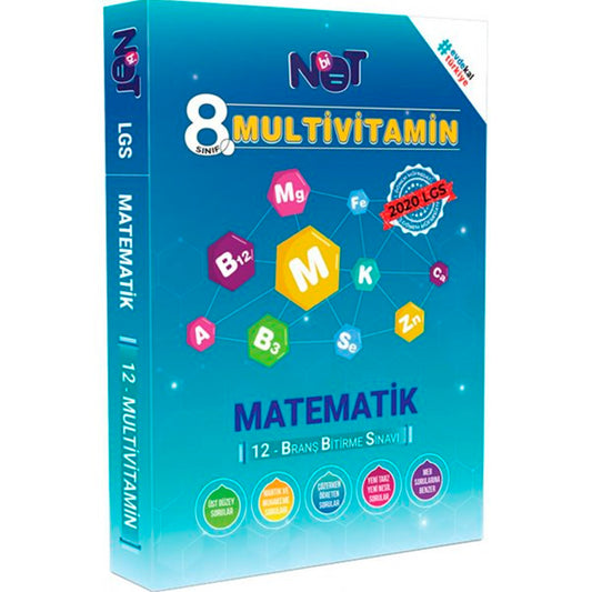 Bi Not Yayınları 8. Sınıf Matematik Multivitamin 12 Deneme