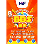 Bi Not Yayınları 8.Sınıf T.C. İnkılap Tarihi ve Atatürkçülük Branş Bitirme Sınavı 20 Fasikül Deneme