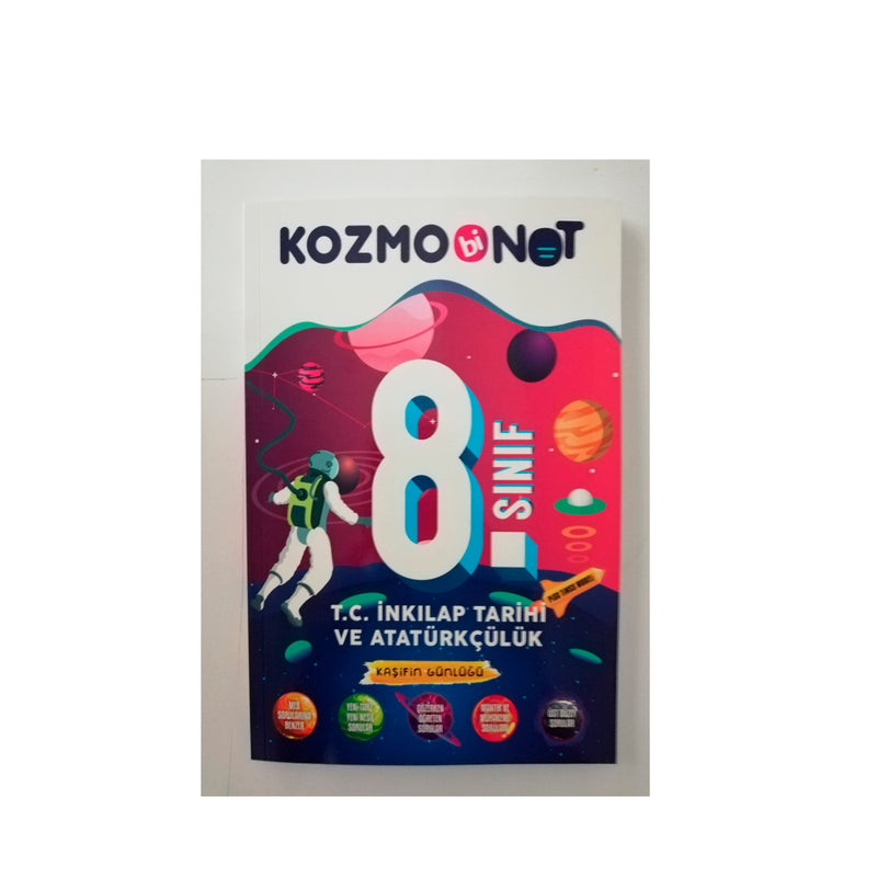 Bi Not Yayınları 8. Sınıf T.C. İnkılap Tarihi ve Atatürkçülük Kozmobinot Konu Anlatımlı Soru Bankası