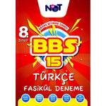 Bi Not Yayınları 8.Sınıf Türkçe Branş Bitirme Sınavı 15 Fasikül Deneme