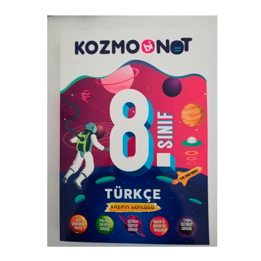Bi Not Yayınları 8. Sınıf Türkçe Kozmobinot Konu Anlatımlı Soru Bankası