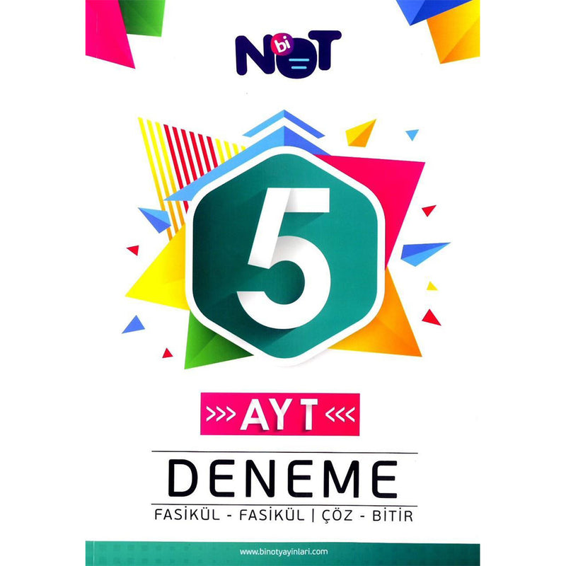 Bi Not Yayınları AYT 5 Deneme