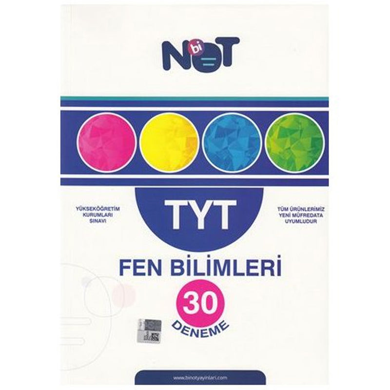 Bi Not Yayınları TYT Fen Bilimleri 30 Deneme