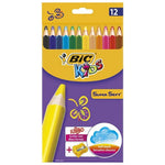 Bic Kids Süper Soft 12'li Jumbo Kuru Boya Kalemi
