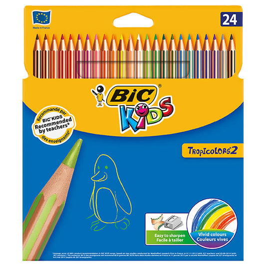 Bic Kids Tropicolor 24'lü  Kuru Boya Kalemi 832568