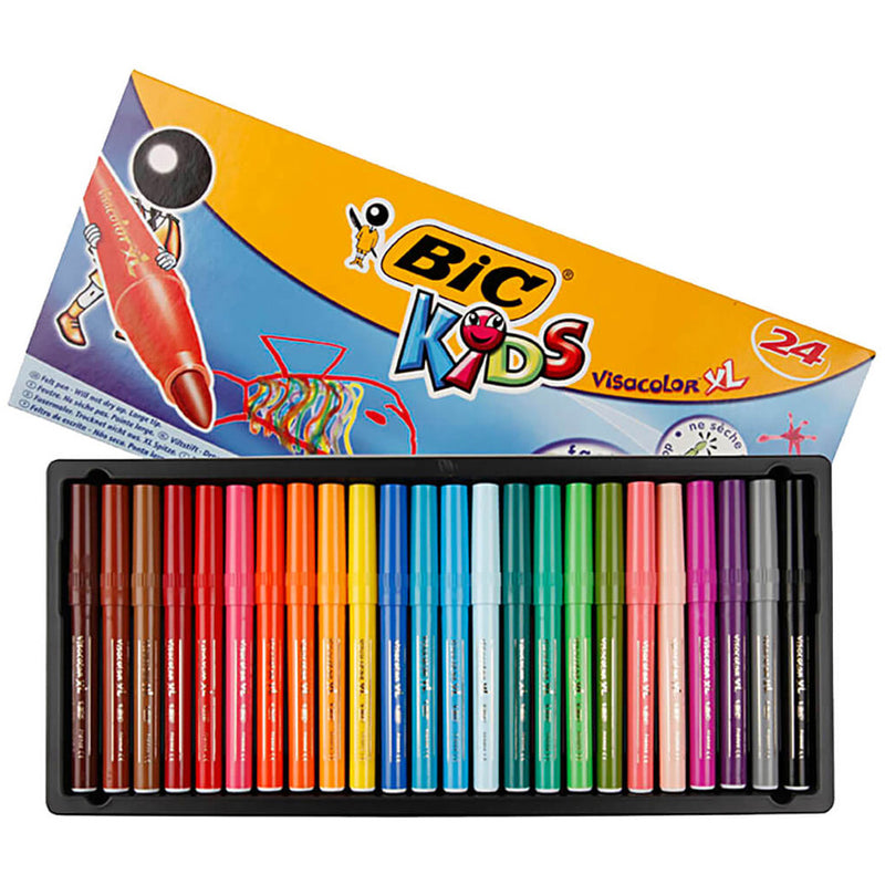Bic Kids Visacolor Yıkanabilir Jumbo 24'lü Keçeli Kalem  829005