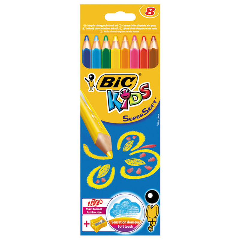 Bic Süpersoft 8'li Jumbo Kuruboya 8659211