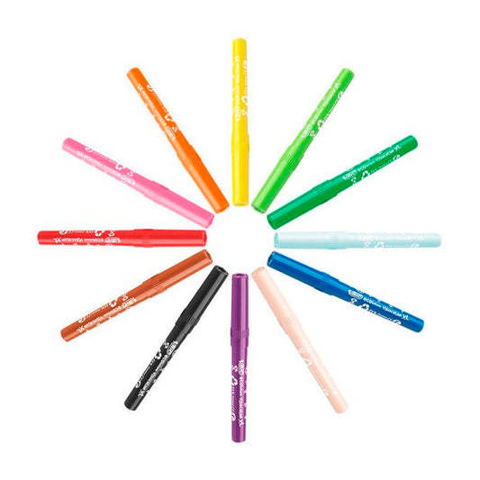 Bic Visa 12'li Yıkanabilir Jumbo Keçeli Boya Kalemi 829007