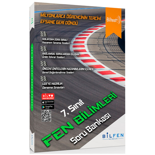 Bilfen Yayınları 7. Sınıf Biltest Fen Bilimleri Soru Bankası