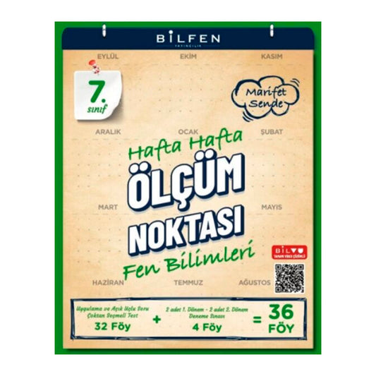 Bilfen Yayınları 7. Sınıf Fen Bilimleri Ölçüm Noktası Soru Bankası