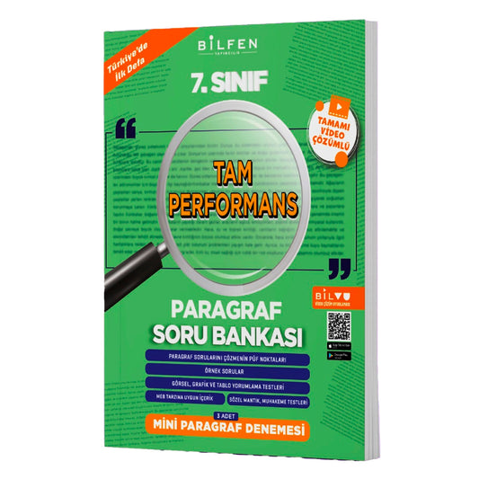 Bilfen Yayınları 7. Sınıf Paragraf Soru Bankası