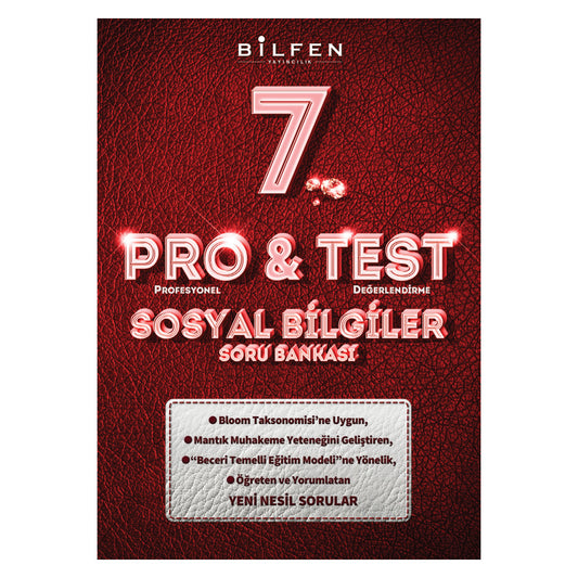 Bilfen Yayınları 7. Sınıf Sosyal Bilgiler Pro&Test Soru Bankası