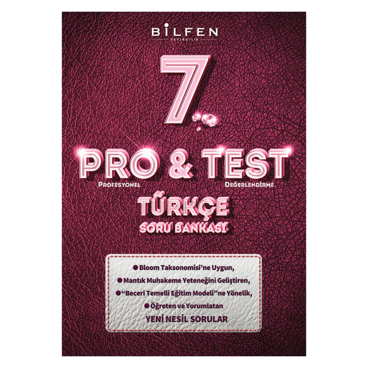 Bilfen Yayınları 7. Sınıf Türkçe Pro&Test Soru Bankası