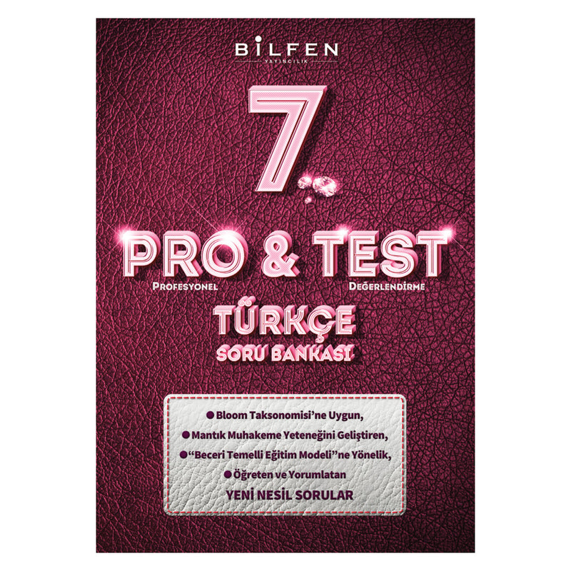 Bilfen Yayınları 7. Sınıf Türkçe Pro&Test Soru Bankası