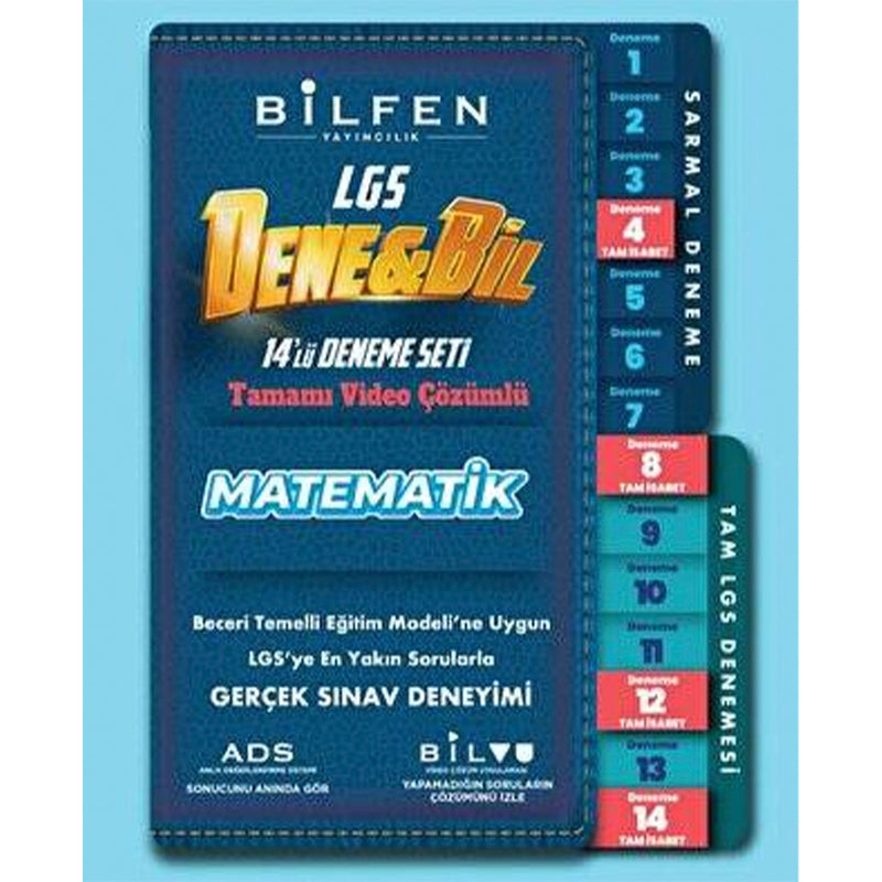 Bilfen Yayınları 8. Sınıf Denebil Matematik 14'lü Deneme Seti
