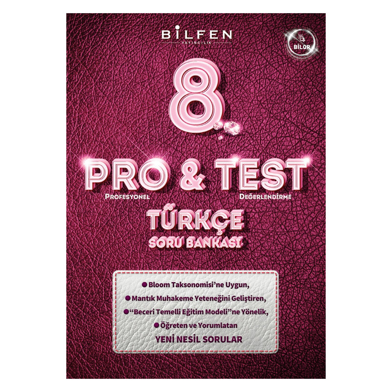 Bilfen Yayınları 8. Sınıf Türkçe Pro&Test Soru Bankası