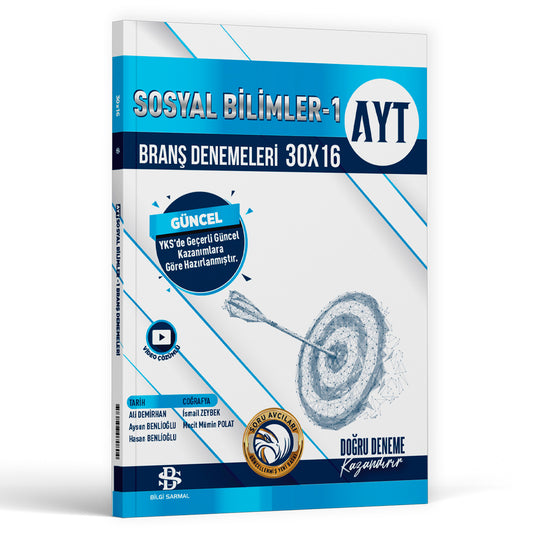 Bilgi Sarmal Yayınları 2023 AYT Sosyal Bilimler 30x16 Branş Deneme