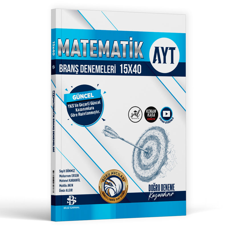 Bilgi Sarmal Yayınları AYT 15x40 Matematik Branş Denemeleri