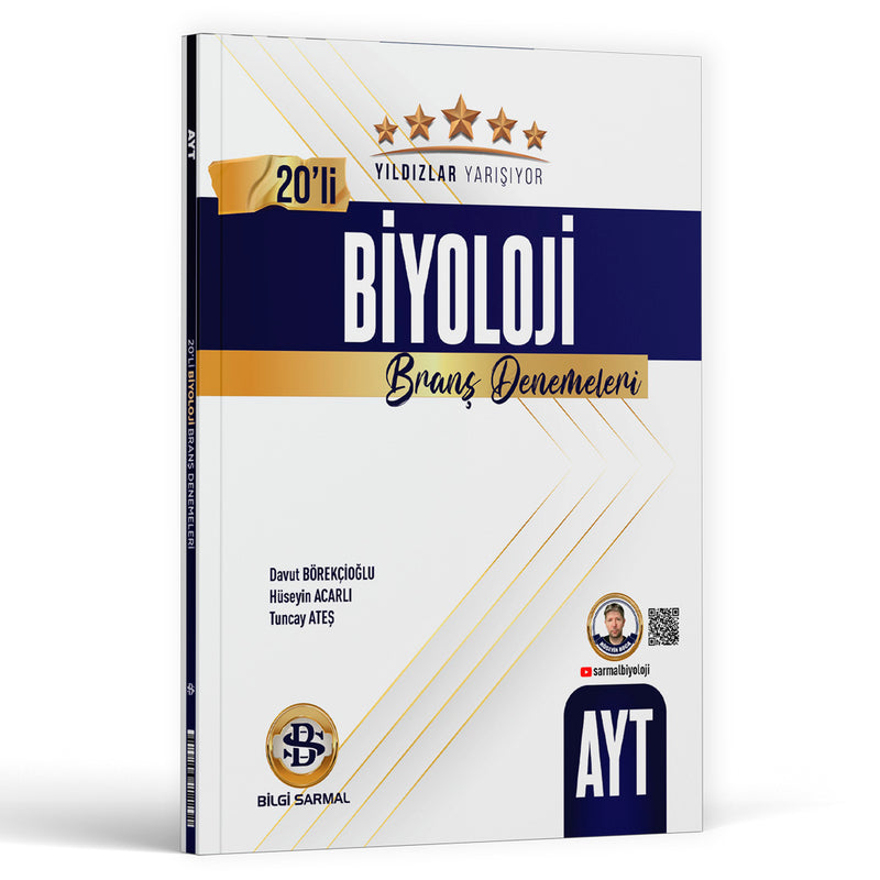 Bilgi Sarmal Yayınları AYT Biyoloji Yıldızlar Yarışıyor 20 li Branş Denemesi