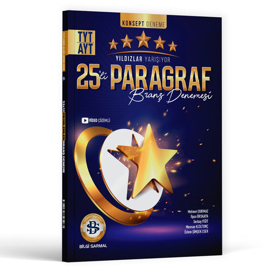 Bilgi Sarmal Yayınları TYT AYT 25 Li Paragraf Yıldızlar Yarışıyor Deneme Seti