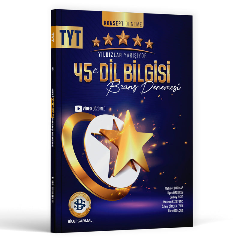 Bilgi Sarmal Yayınları TYT Dil Bilgisi Yıldızlar Yarışıyor 45'li Branş Denemesi