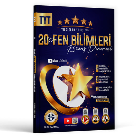Bilgi Sarmal Yayınları Yıldızlar Yarışıyor TYT Fen Bilimleri 20 li Branş Denemesi