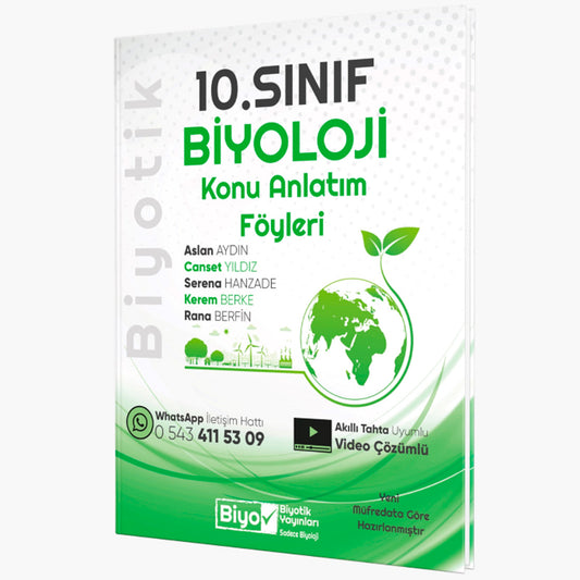 Biyotik Yayınları 10. Sınıf Biyoloji Konu Anlatım Föyleri