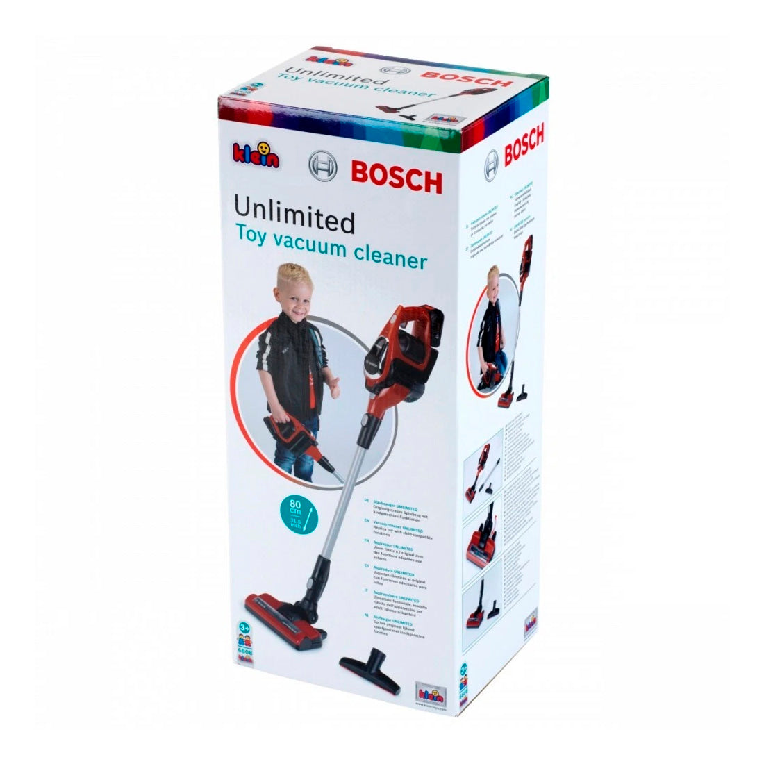 Bosch Oyuncak Sesli Işıklı Kırmızı Elektrik Süpürgesi 6808