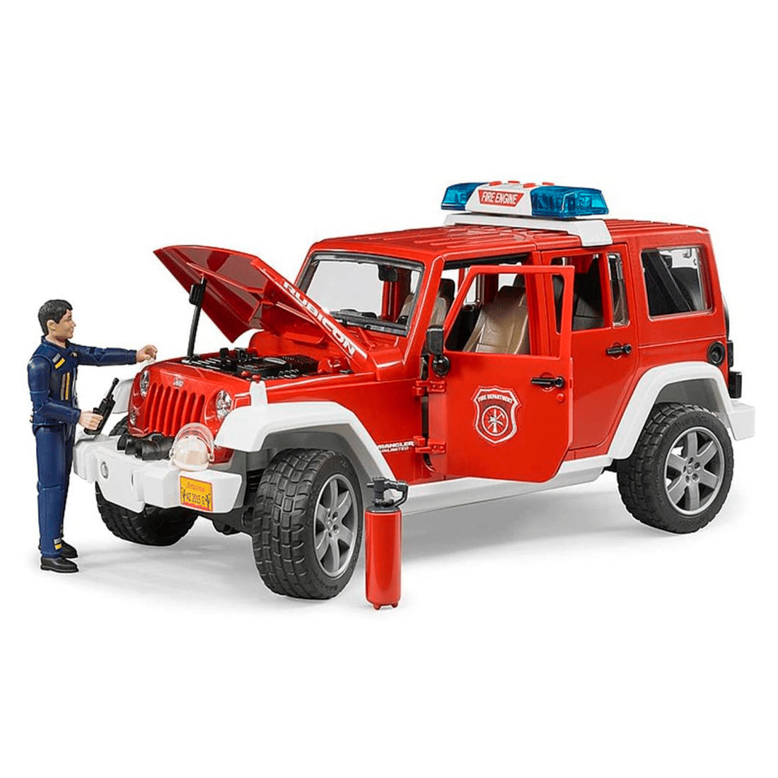 Bruder Jeep Wrangler Rubicon İtfaiye Ve İtfaiyeci 2528