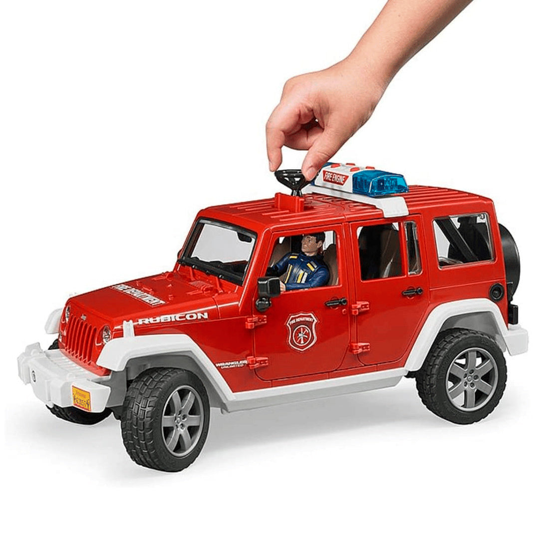 Bruder Jeep Wrangler Rubicon İtfaiye Ve İtfaiyeci 2528