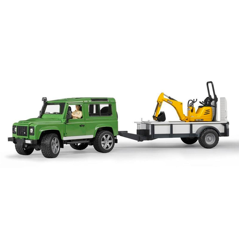 Bruder Land Rover Arazi Aracı Jcb Mini Kazıcı BR02593