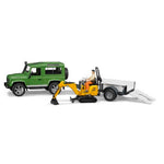 Bruder Land Rover Arazi Aracı Jcb Mini Kazıcı BR02593
