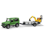 Bruder Land Rover Arazi Aracı Jcb Mini Kazıcı BR02593