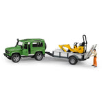 Bruder Land Rover Arazi Aracı Jcb Mini Kazıcı BR02593