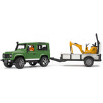 Bruder Land Rover Arazi Aracı Jcb Mini Kazıcı BR02593