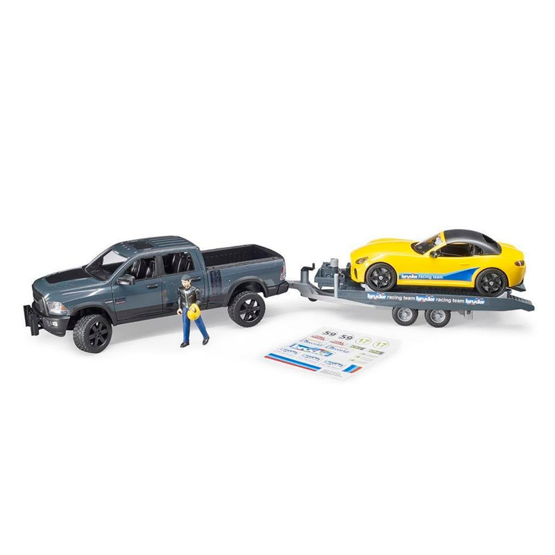 Bruder Ram 2500 Pıckup ve Roadster Yarış Arabası BR02504
