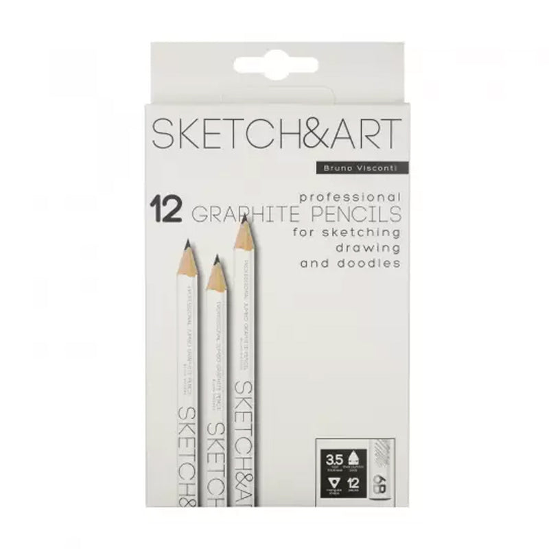 Bruno Visconti Sketch&Art 3.5 Mm 6B Dereceli Jumbo Kurşun Kalem - Sanatsal Çizim ve Eskiz Kalemi